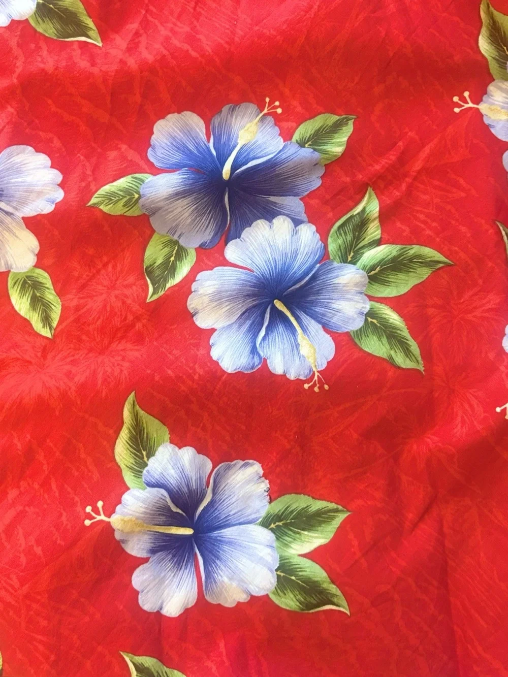 Royal creations made in Hawaii womens XL tropical hibiscus midi dress red cotton - Picture 15 of 15